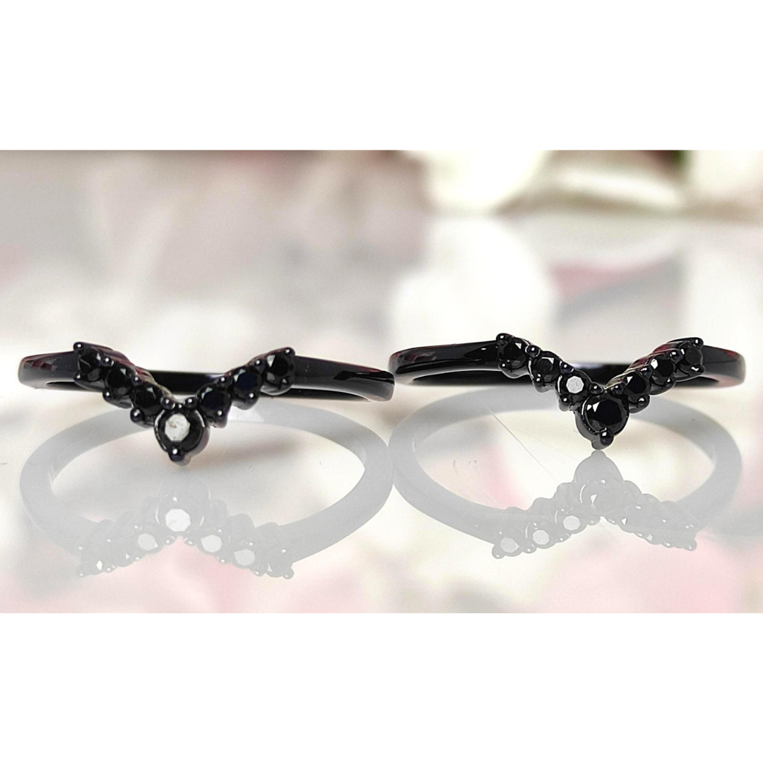 3pcs Alexandrite Bridal Princess Cut Alexandrite Engagement Ring Set in 14K Black Gold Vermeil