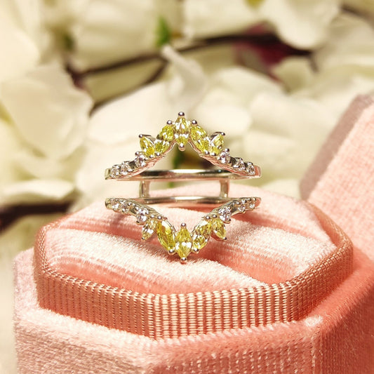 Chaqueta de anillo de boda de compromiso