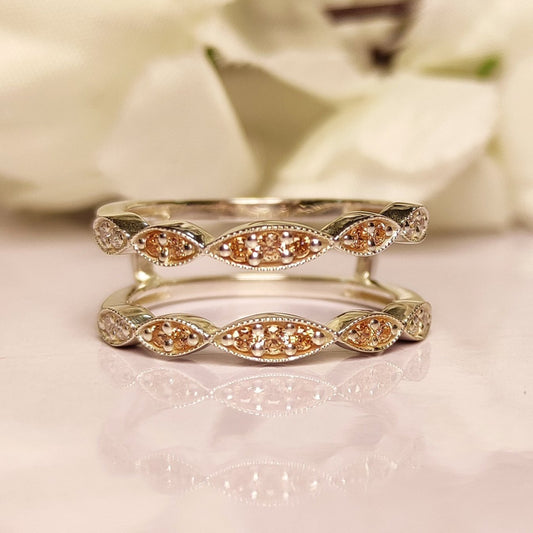 Envoltura de alianza de boda Art Déco