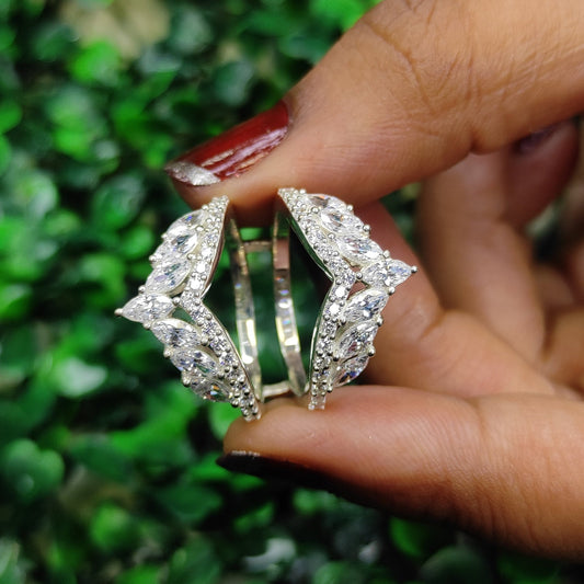 Anillo de boda potenciador de anillo de marquesa 