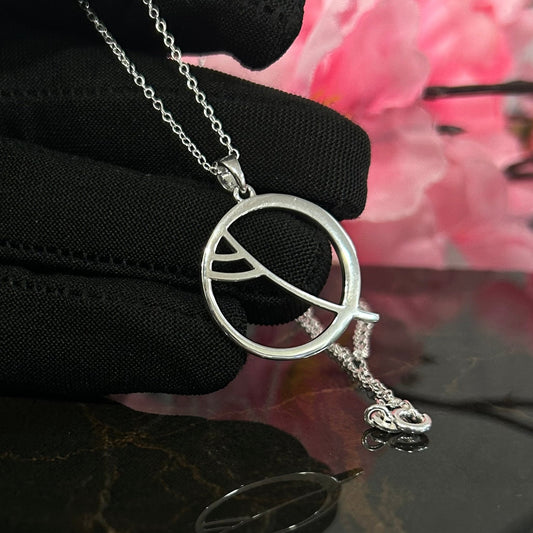 Hotel Del Luna K-Drama Hotel Moon Inn Pendant Necklace With 18" Chain in 925 Sterling Silver